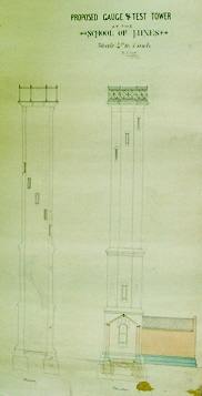 Caselli's Plan for the SMB Gauge Tower, 1880. (Cat.No.6199)