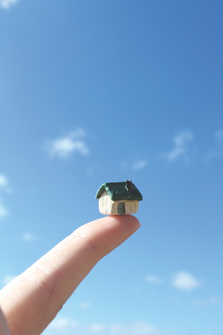 tiny house on a finger