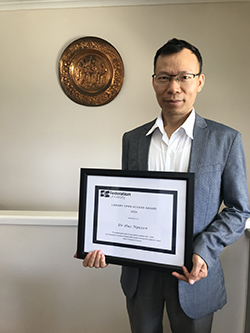 2024 Library Open Access Award recipient Dr Huy Nguyen 