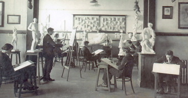 SMB Technical Art School students,c1920