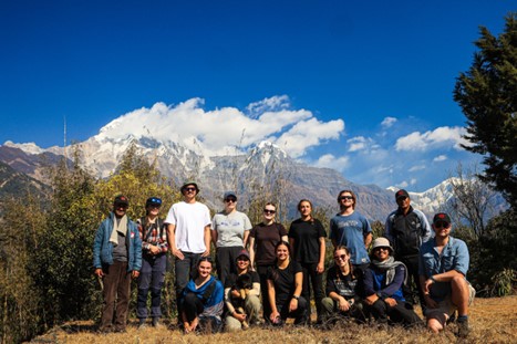 Exploring the Annapurna Conservation Area as part of the international study tour