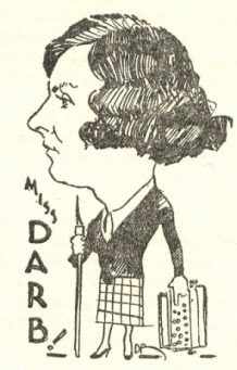 Caricature of Miss Darby