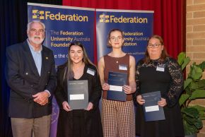 Foundation Commencing Scholarships - Sarah Dziunka, Katelin McDonald, Meg Richardson